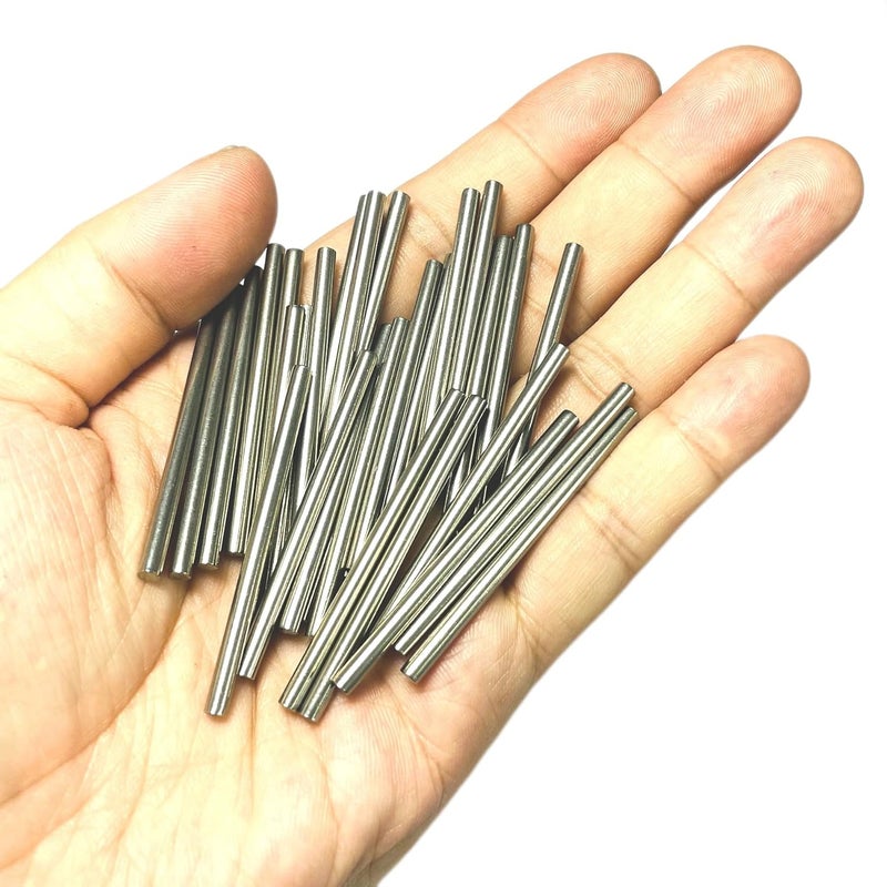 ZDingTech 30pcs 3mm x 50mm Dowel Pins Metal Dowel pins M3 3mm Shelf Pegs,Support Shelves,3mm x 50mm Metal Rod.304 Stainless Steel Wood Bunk Bed pegs - Image 5